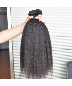 Kinky Straight Brazilian Virgin Hair Bundles For Sale