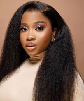 Kinky Straight 130% Full Lace Wigs With Baby Hair For Women