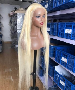 #60 Color Straight 13X4 Lace Front Wigs For Sale 150% Density