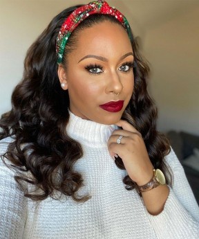 Body Wave Human Hair Headband Wigs For Black Women