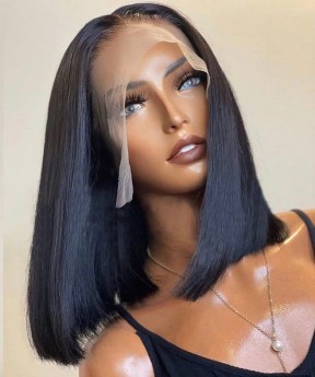 Silky Straight BOB Lace Front Wig 13X4 inches Deep Part