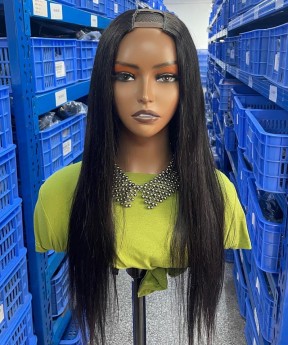 Straight U Part Wig Human Hair For Sale 150% Density