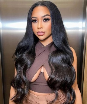 2x6 HD Body Wave Lace Closure Wigs High Quality 130% Density