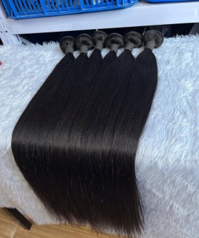 Natural Color Straight Wave European Virgin Hair Bundles Sale