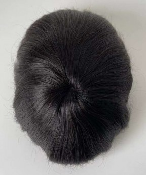 8X10 Skin PU Human Hair Toupee For Men Free Shipping V Loop Pu Toupee 