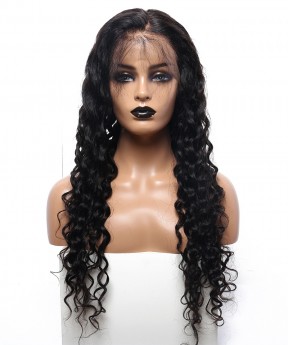 150% Density Water Wave Full Lace Human Hair Wigs For Sale