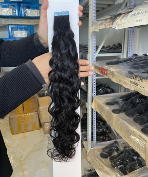 Water Wave Tape Human Hair Extensions 8-30 Inches For Sale 