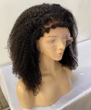 4B 4C Afro Kinky Curly 150% Density Lace Front Wigs 