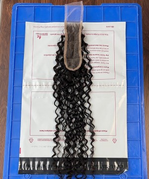 Burmese Curly Human Hair 2x6 HD Lace Closure 