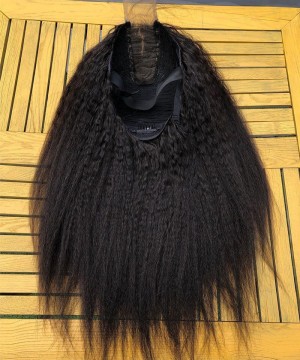 Kinky Straight 2X6 Lace Closure Wigs 150% Density For Sale