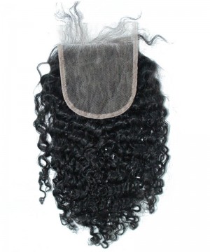 3B 3C Kinky Curly Human Hair Lace Closure