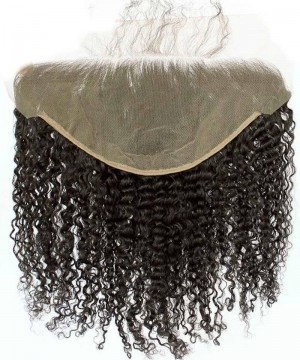 3B 3C Kinky Curly 13x6 Lace Frontal Closure Human Hair