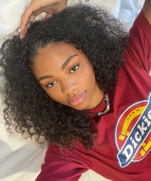 Invisible Knots HD Lace Full Lace Wig Human Hair Wigs 3B3C Kinky Curly 