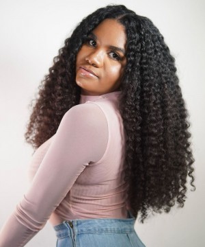 3B3C Kinky Curly 13x6 HD Lace Front Wigs Pre Plucked 10-30 Inches