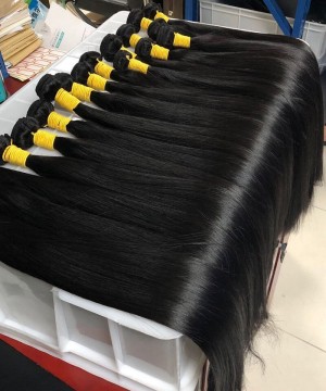 32 to 40 Inches Long Length Straight Human Virgin Hair Bundles