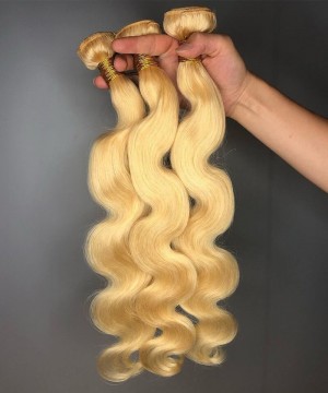 613 Color Body Wave Malaysian Virgin Hair Bundles For Sale 