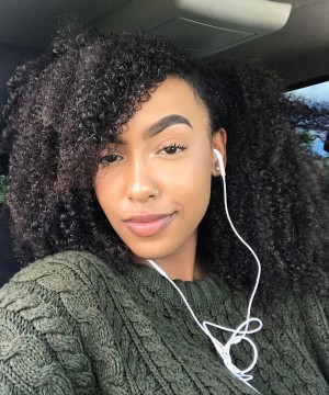 Afro Kinky Curly 2x6 HD Lace Closure Wigs Quality Human Hair 