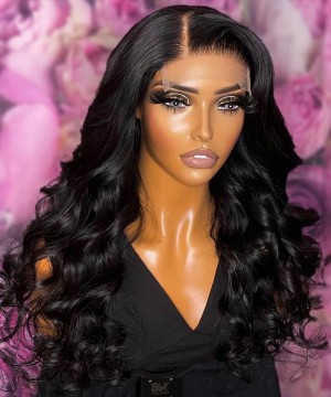 6x6 HD Lace Closure Body Wave Wigs 130% Density 10-30 Inches Human Hair