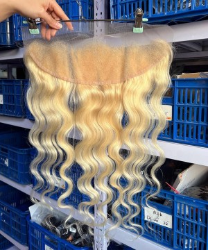 Body Wave 613 Blonde Color Frontal Closures 