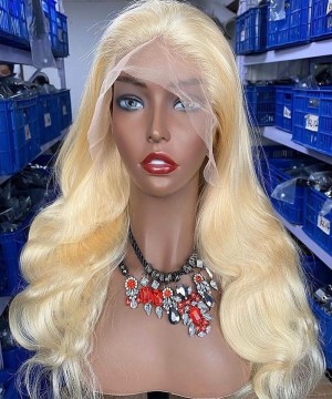 613 Blonde Body Wave 13X4 Lace Front Human Hair Wigs
