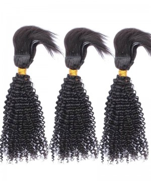 Kinky Curly Human Hair Braiding In Bundles Online Sale