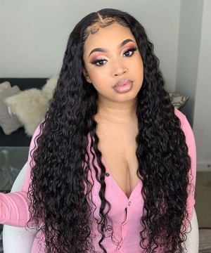 Loose Curly 250% Density Lace Front Human Hair Wigs