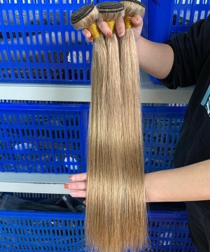 Brown Color Brazilian Straight Virgin Hair 3 Pcs 10-30 Inches