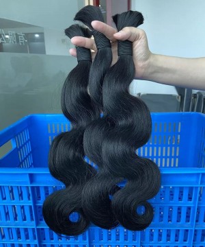 Brazilian Body Wave Human Hair Bulk Braiding Bundles 