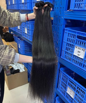 Straight Human Hair Weave Bundles  8''-30'' Peruvian Virgin Hair
