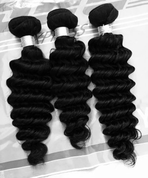 Malaysian Virgin Hair Weave Bundle Deep Wave Cheap Prices 