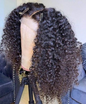 Deep Curly Wave 5X5 HD Lace Closure Human Hair Wigs