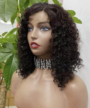 Loose Curly 4X4 HD Lace Closure Wigs 150% Density 10-30 Inches Human Hair 