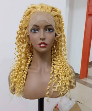 613 Color Loose Curly 13X4 Lace Front Human Hair Wig 