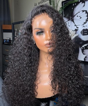 3B3C Kinky Curly 13x4 HD Lace Front Wigs 130% Density 10-30 Inches