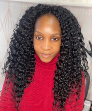Human Hair Wigs Deep Wave 6X6 HD Lace Closure Wig 