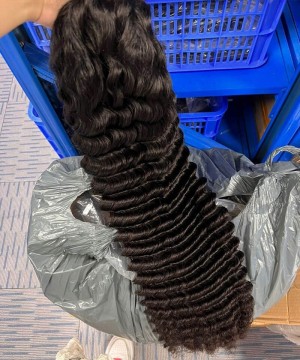 180% Density HD Lace Closure Wigs Deep Wave 6X6 HD Lace 