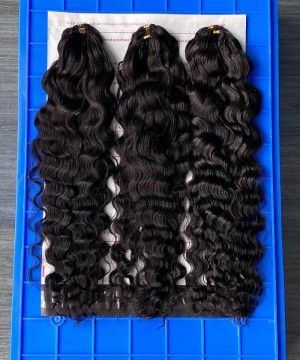 Loose Curly Feather Hair Human Hair Extensions 10-30 Inches For Sale 