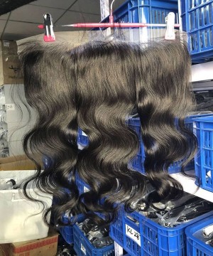 Body Wave 13x4 Lace Frontal Closure Bleached Knots