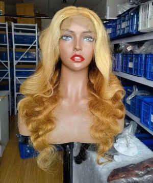 Ombre Color Body Wave 13X4 Lace Front Human Hair Wig