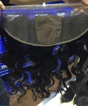 Body Wave Silk Base 13x6 Lace Frontal Closure Pre Plucked