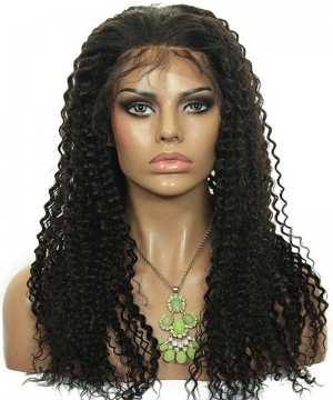 Kinky Curly Human Virgin Hair Wigs For Black Women