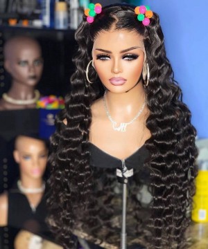 Loose Wave Silk Top Realistic Wigs 150% Density