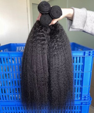 Kinky Straight Bohemian Virgin Hair Bundles Human Hair 3Pics For Women