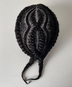 8X10 French Lace Braiding Human Hair Lace Toupee For Men Free Shipping