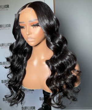 Loose Wave 2x6 HD Lace Closure Human Hair Wigs For Black Women 