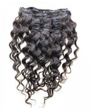 Loose Wave Clip in Human Hair Extensions 120g/7pcs