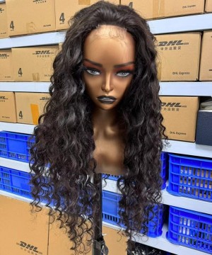 Deep Wave 2x6 Lace Closure Wigs No Shedding HD Lace Closure Wigs 