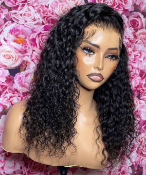6x6 HD Lace Closure Deep Curly Wigs Glueless HD Lace Human Hair Wig