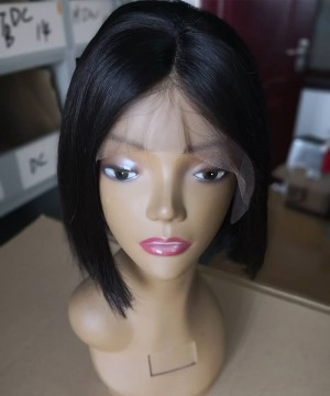 Short Pixie Straight 13X6 Lace Wigs Pre Plucked With Baby Hair 