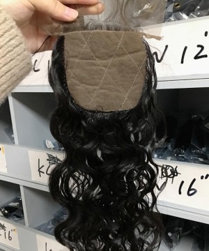 Silk Base Top Human Hair Closure For Women Pre Plucked